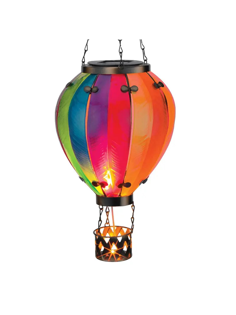 Regal Art Hot Air Balloon Light – Outdoor Solar LED Lighted Lantern, H