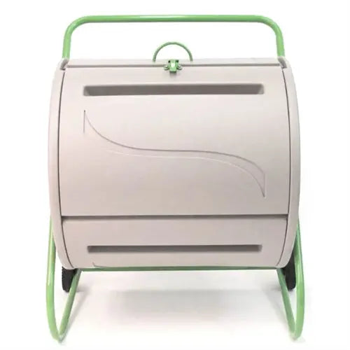 Weatherproof 4.9-Cubic-Foot Rotating Compost Tumbler for Backyard Use