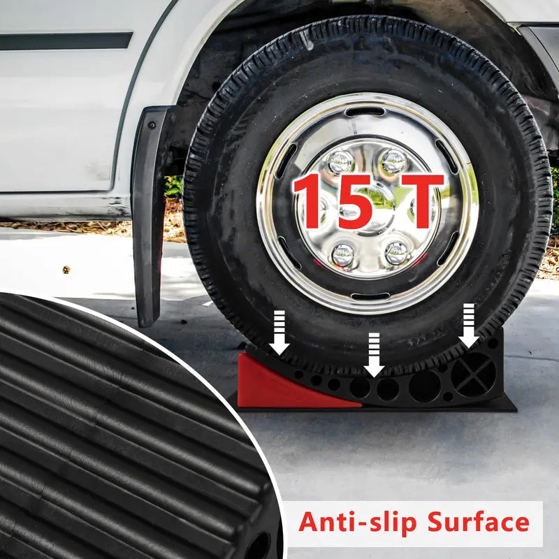 RV Camper Leveling Blocks – 2-Pack Adjustable Stabilizers