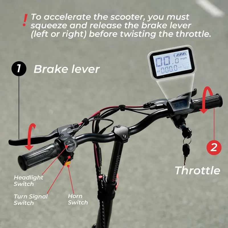 iScooter Foldable Electric Scooter with Seat – 37-Mile Range, Triple-Speed Modes (28/19/15.6 mph), Dual Suspension & Front Basket