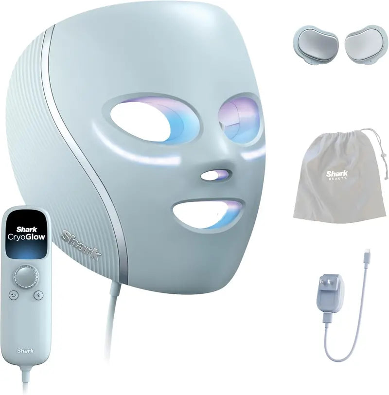 Shark CryoGlow LED Face Mask – Cooling Under-Eye Therapy for Anti-Aging & Blemish Repair