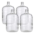 Set of 4 Glass Carboys – 5-Gallon Capacity, Ideal for Home Brewing Beer or Wine