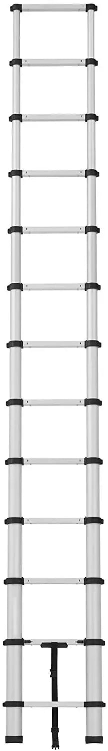 SmartClose Telescoping Aluminum Ladder – 300-Lb Capacity, 12.5-Foot Reach with Soft-Close Locks