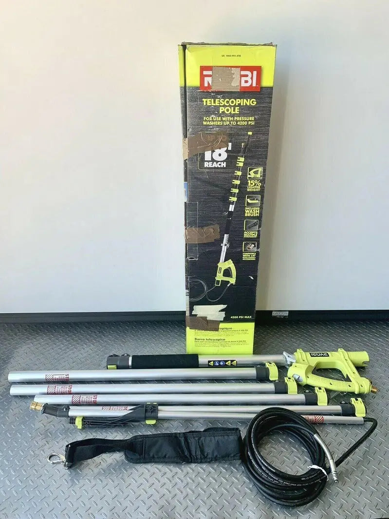 RYOBI 18-Foot High-Pressure Extension Pole – Compatible with Up to 4200 PSI Washers