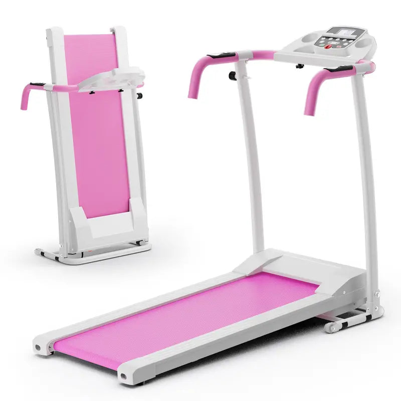 LED-Display Folding Treadmill – Home Running Machine with Phone Holder & Smooth Fold Design