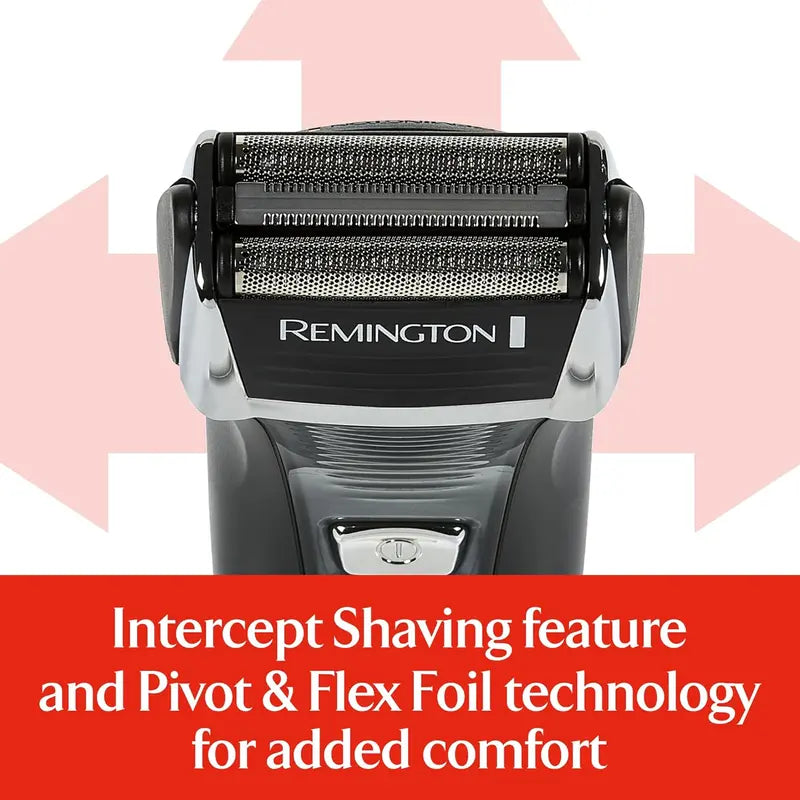 Remington F5 Cordless Rechargeable Foil Shaver for Men with Pivot & Flex Technology, Black