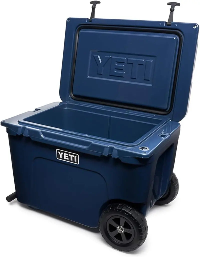 YETI Tundra Haul Wheeled Cooler – Navy Blue, Heavy-Duty Rolling Ice Chest