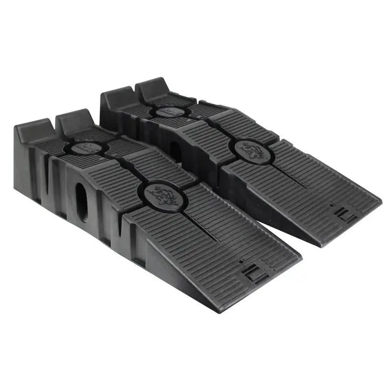 RhinoGear RhinoRamps 11914MI Vehicle Ramp Set – Heavy-Duty Pair Rated for 12,000 lb GVW, Low-Profile Aluminum Design