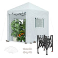 WORKPRO 8′ × 6′ Freestanding Portable Greenhouse – Easy-Assembly Growing Tent