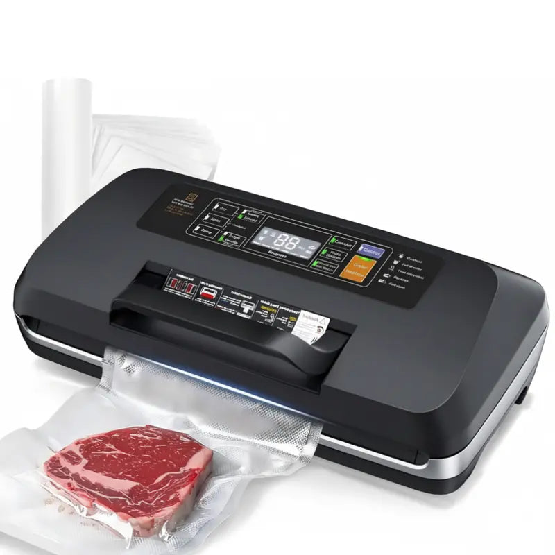 Vacuum Sealer Machine – Double-Seal Technology, Built-in Cutter, 95 kPa Suction