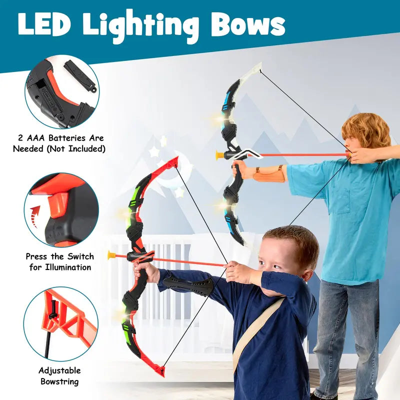 Kids' Bow and Arrow Set – 2-Piece Safe Archery Toy for Ages 6+