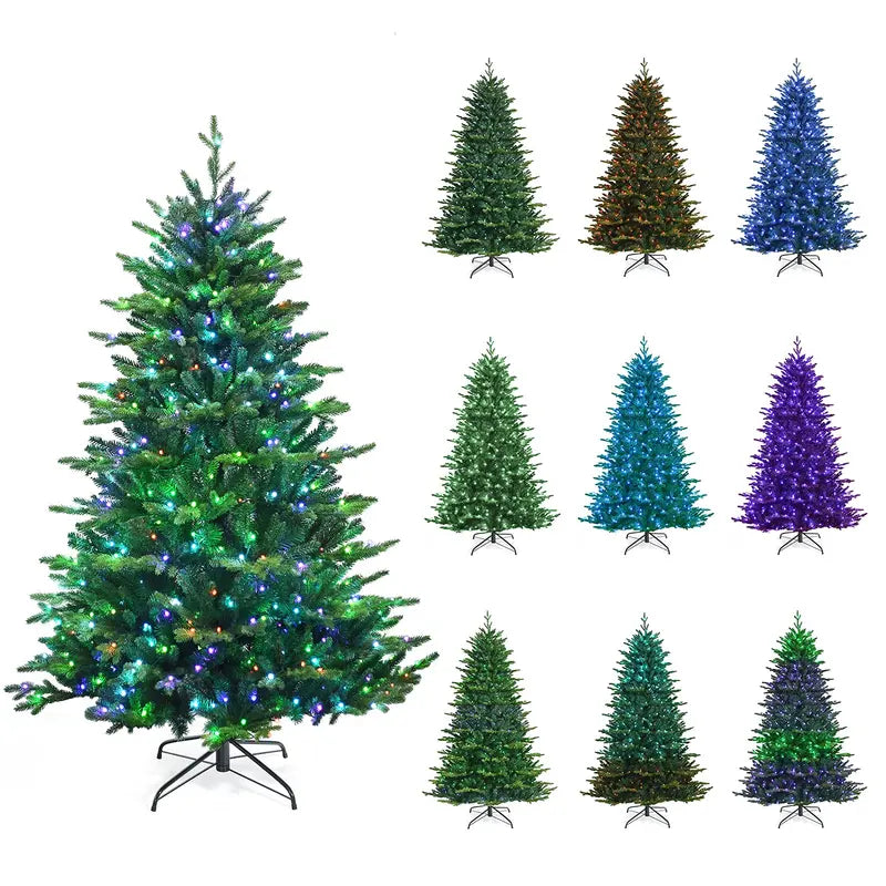 Smart 6-Foot Pre-Lit Christmas Tree with 420 App-Controlled LED Lights