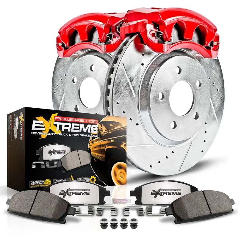 Z36 Front Brake Kit – Carbon-Ceramic Pads, Drilled & Slotted Rotors, and Performance Calipers for Trucks