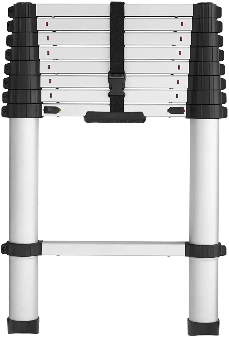 SmartClose Telescoping Aluminum Ladder – 300-Lb Capacity, 12.5-Foot Reach with Soft-Close Locks