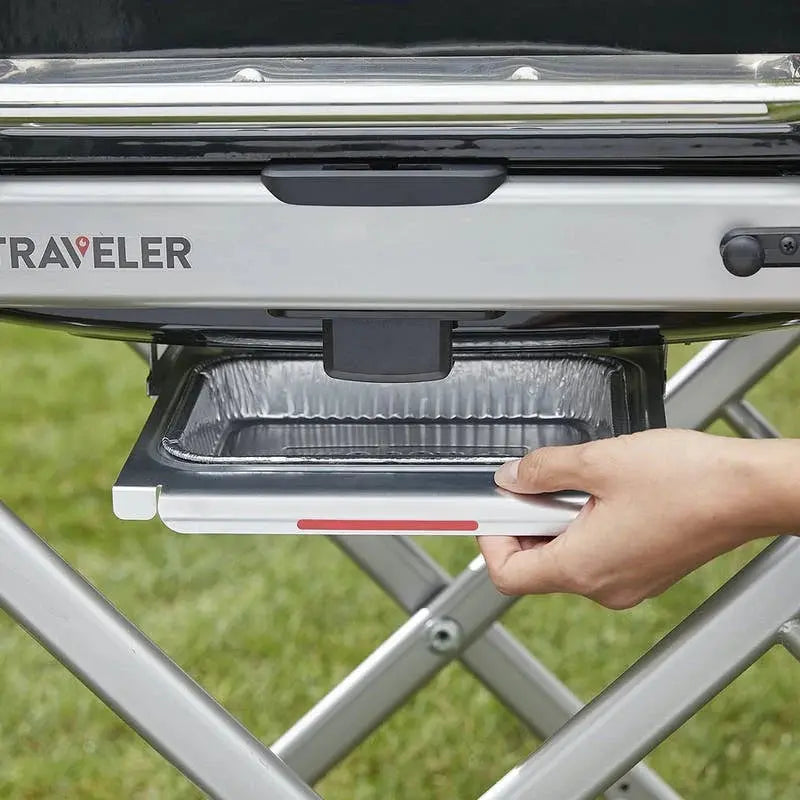 Weber Traveler Portable Gas Grill – Compact, Foldable, and Ideal for Camping or Tailgating