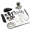 Zimtown 80cc 2-Stroke Engine Bike Motor Kit for 26″ Bicycles, Silver White