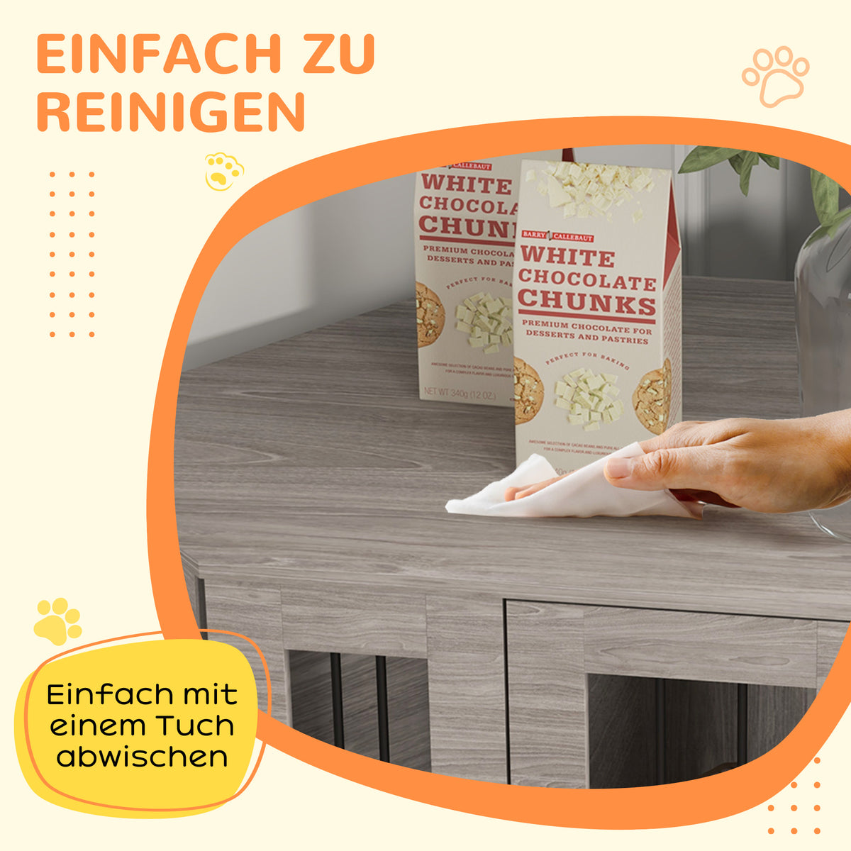 PawHut Hundebox, Hundekäfig, Eckdesign, inkl. Verriegelung, 1 Liegekissen, 104 x 55 x 63 cm, Braun