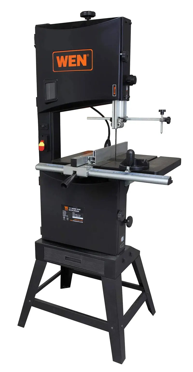 WEN 3966T 14-Inch Two-Speed Band Saw – Includes Stand and Integrated Worklight