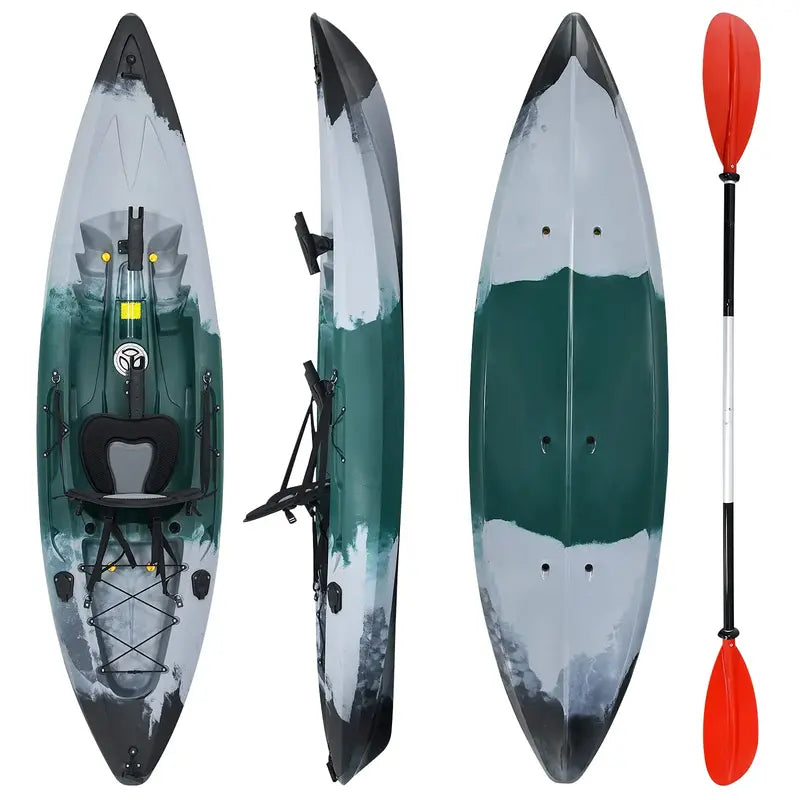 Sit-on-Top Recreational Kayak – 9.7 ft Single-Person Fishing & Touring Model