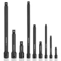 WORKPRO 9-Piece Impact Driver Extension Bar Kit – Durable Hex-Shank Extensions