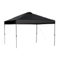 Outsunny Pavillon ca. 3x3m, wasserdicht Stabil Winterfest Pop-up Faltpavillon, UV Schutz, Faltbar Partyzelt, Gartenzelt mit Tasche, Gartenpavillon für Camping Garten, Schwarz