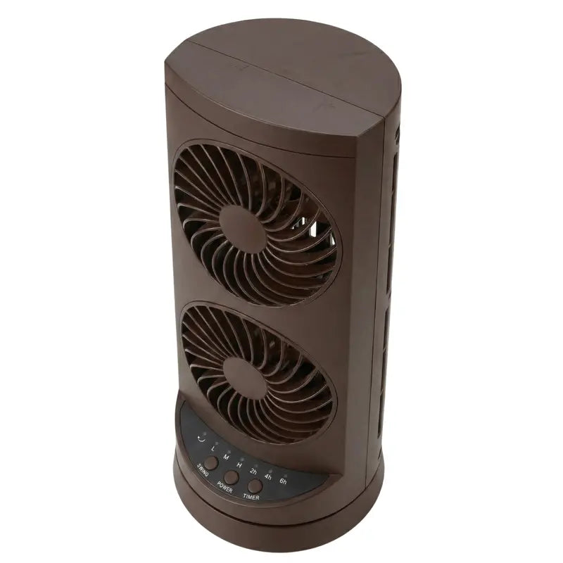 Slim Tower Desk Fan with Oscillation, Adjustable Timer, and Quiet Operation