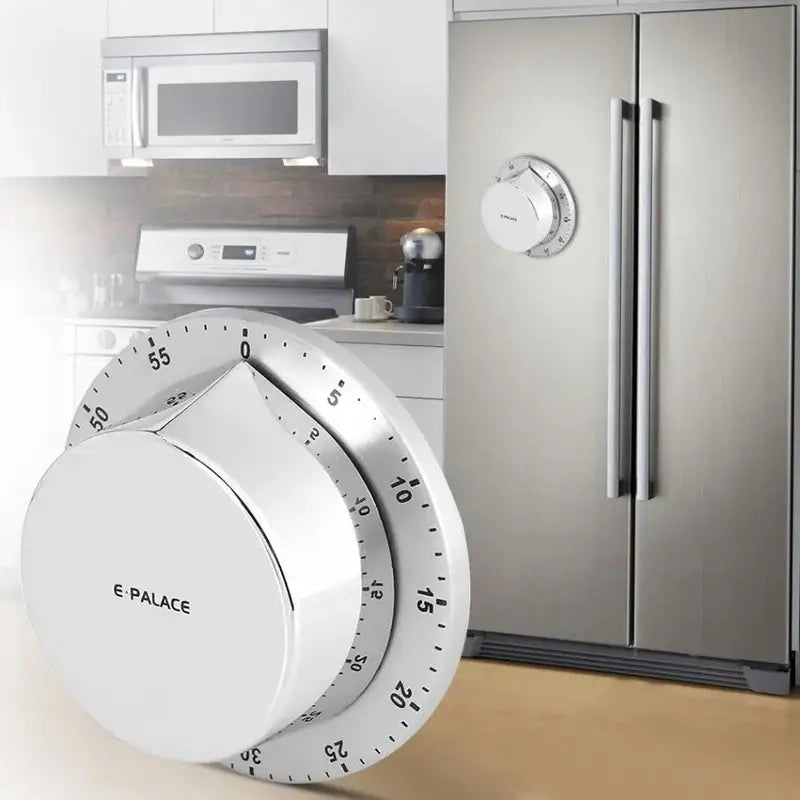 Magnetic Stainless Steel Kitchen Timer – Durable, Portable & Loud Alarm for Cooking