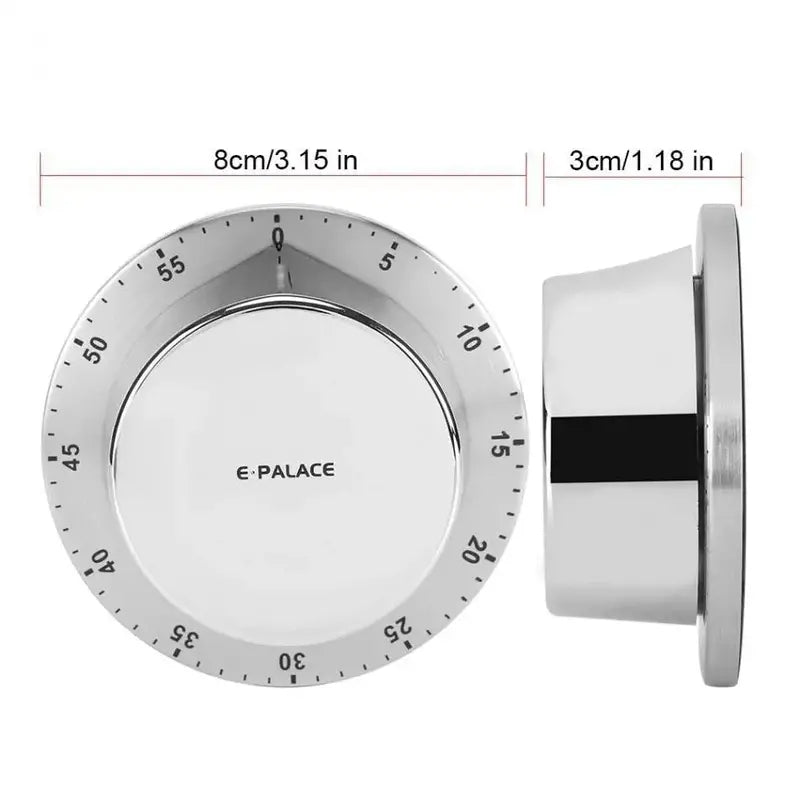 Magnetic Stainless Steel Kitchen Timer – Durable, Portable & Loud Alarm for Cooking
