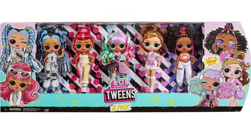 L.O.L Surprise! Tweens Series 1&2 5 Pack – 70+ Surprises with 5 Exclusive Dolls