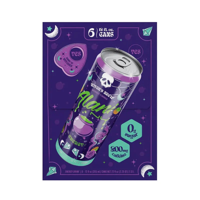 Witch's Brew Sugar-Free Energy Drink – 12-Fl-Oz Cans, 6-Count