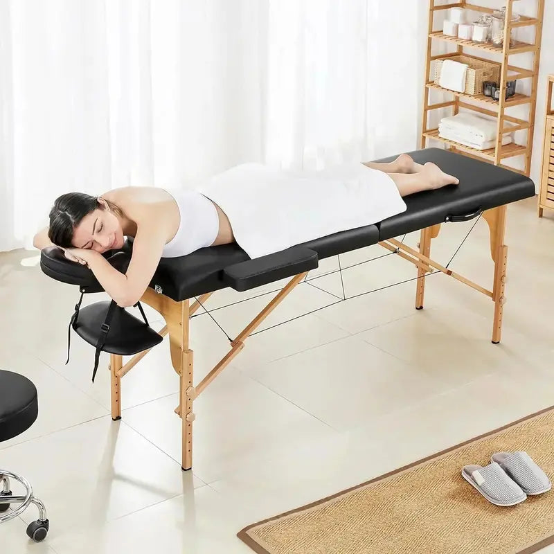 Yaheetech Portable Massage Table – Foldable Spa Bed for Lash Techs and Therapists