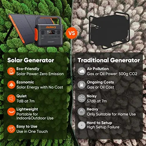 Jackery Explorer 1000 Portable Power Station – 1002Wh, Triple 1000W AC Outlets