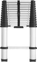 SmartClose Telescoping Aluminum Ladder – 300-Lb Capacity, 12.5-Foot Reach with Soft-Close Locks