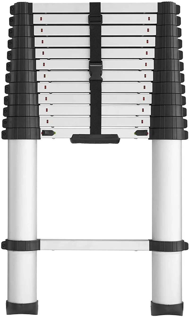 SmartClose Telescoping Aluminum Ladder – 300-Lb Capacity, 12.5-Foot Reach with Soft-Close Locks