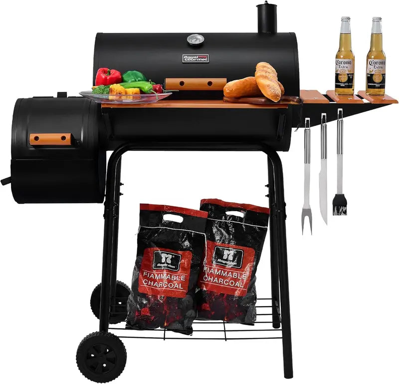 Royal Gourmet CC1830W 30-Inch Charcoal Grill with Offset Smoker