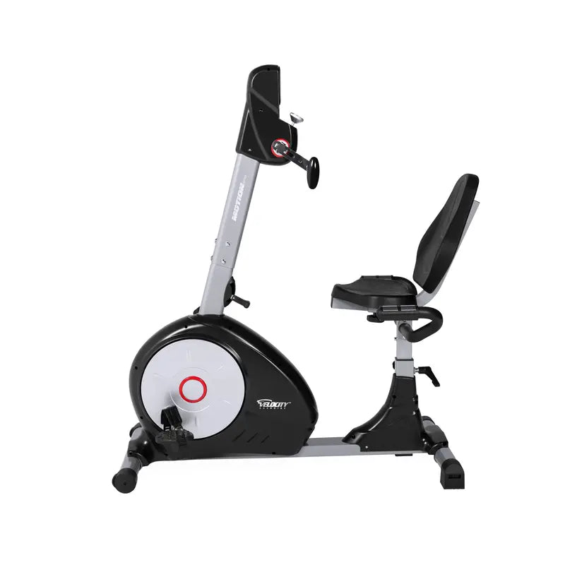 Velocity Dual-Motion Recumbent Exercise Bike – Ergonomic Black Frame, Smooth Resistance System