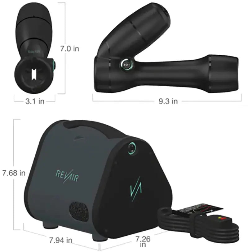 Reverse-Air Ionic Hair Dryer with Heat-Resistant Clips – Sleek Black Styling Tool