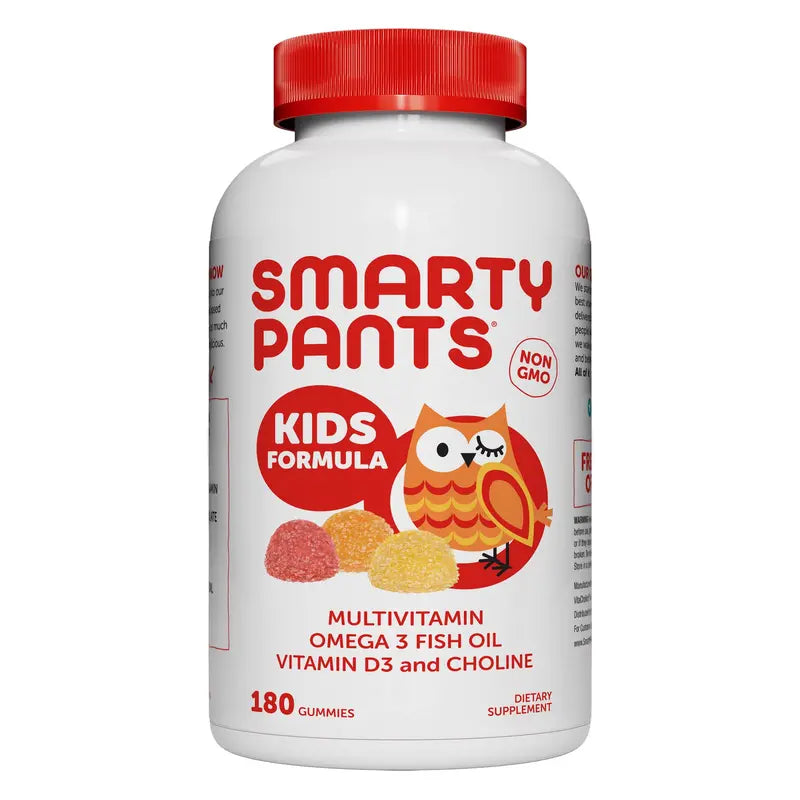 SmartyPants Kids Multivitamin Gummies – 180 Count, Daily Support Formula