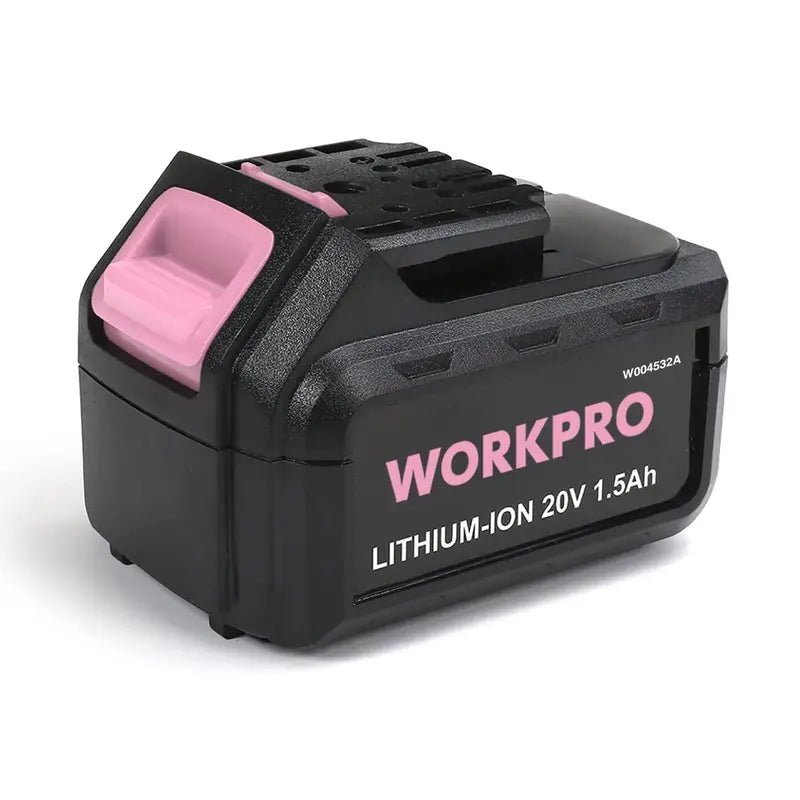 WORKPRO 20V Replacement Battery – Compatible Li-ion Pack for Pink Cordless Drills