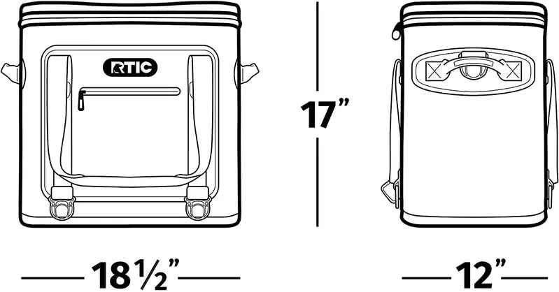 RTIC Soft Cooler 40 – Insulated 40-Can Portable Ice Chest Bag