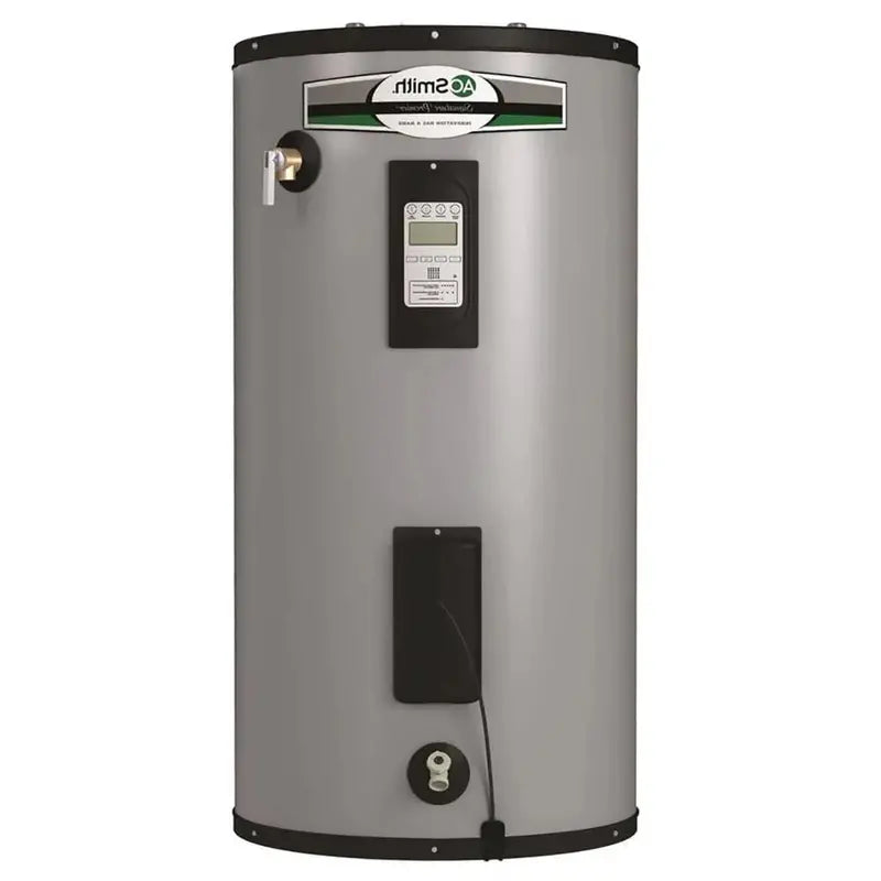 Smith Premier 50-Gallon Short Electric Water Heater – 12-Year Warranty, Dual 5500W Elements (EG12-50R55DV)