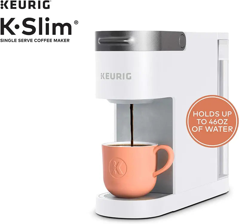 K-Slim Single Serve K-Cup Pod Coffee Maker with Multistream Technology – White