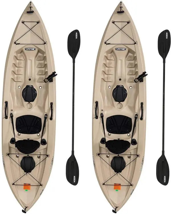 Lifetime Tamarack Angler 100 Fishing Kayak – 2-Pack with Paddles Included