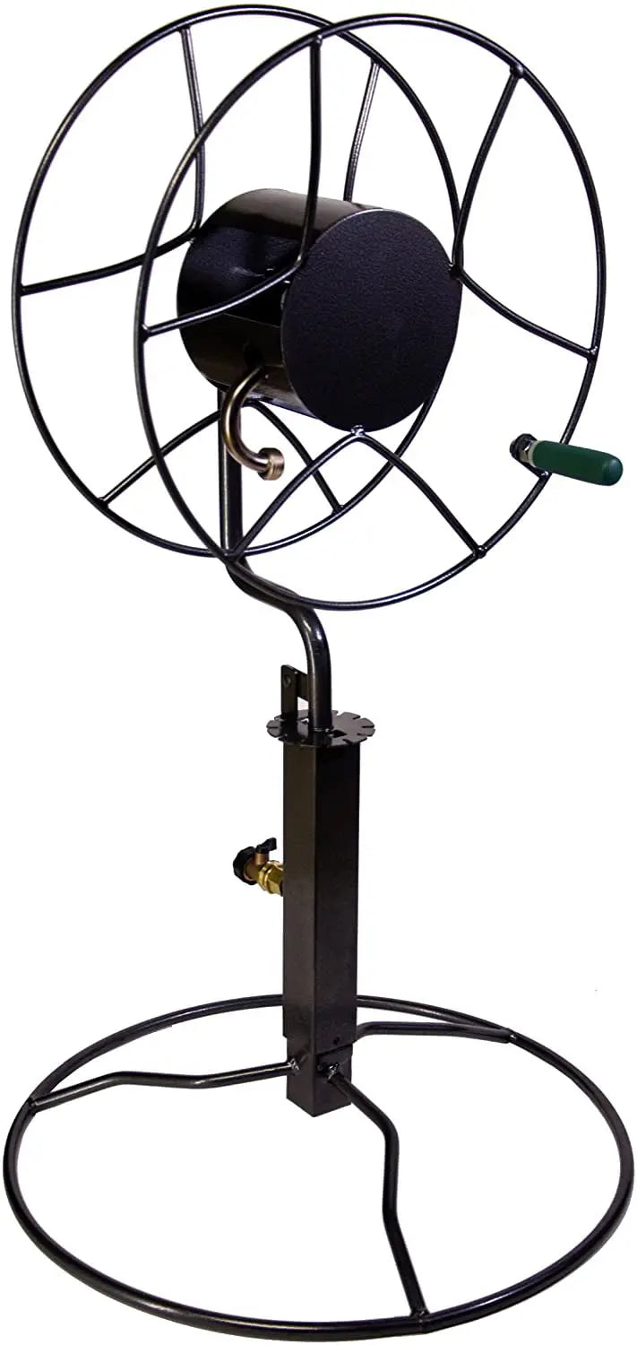 Yard Butler Free Standing Swivel Hose Reel – Water Hose Caddy For Yard or Garden – Outdoor Garden Hose Accessories, Water Hose Reel Rotate 360 Degree, Freestanding Metal Outdoor Water Pipe Stand