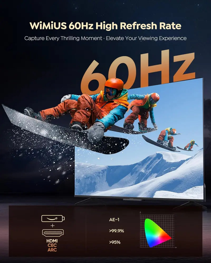 Smart Outdoor 4K Projector with Pre-Installed Apps, Wi-Fi, and Bluetooth Connectivity