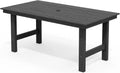 SERWALL HDPE 7-Piece Outdoor Dining Set — All-Weather Aluminum Frame Dining Table and Chair Collection