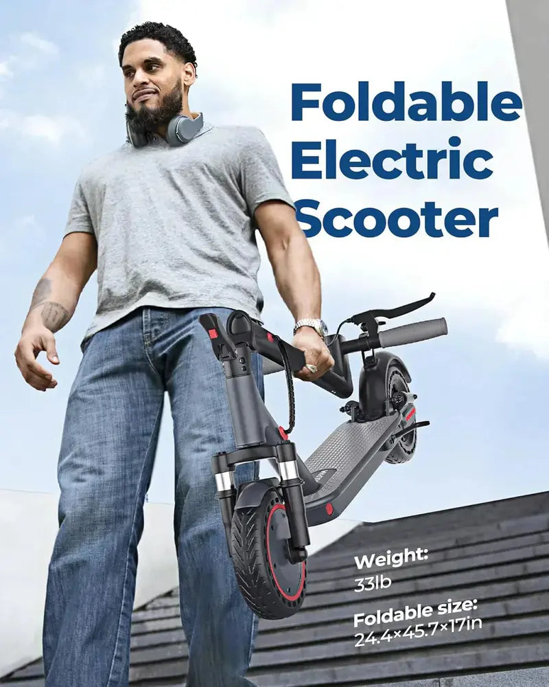 Volpam High-Performance Electric Scooter – Robust Motor, Solid Tires, and Three-Speed Range Options