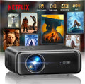 Smart Outdoor 4K Projector with Pre-Installed Apps, Wi-Fi, and Bluetooth Connectivity