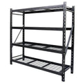 Versatile 4-Tier Heavy-Duty Storage Rack for Home or Office