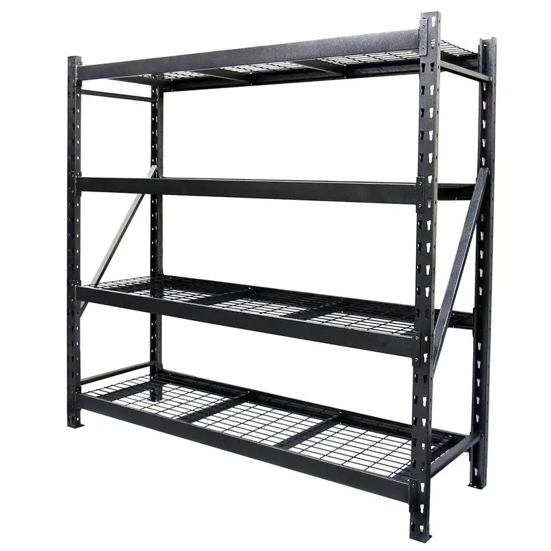 Versatile 4-Tier Heavy-Duty Storage Rack for Home or Office